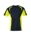 Mens Accelerate Safe T-shirt Dark Navy Yellow Mascot-1