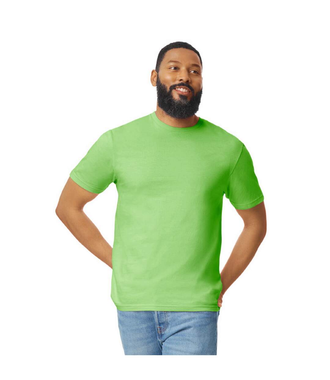 T-shirt Motif/style Uni Softstyle Adulte Vert Clair Gildan-1
