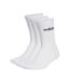 x3 lot de trois paires de chaussettes blanches homme adidas c lin-1