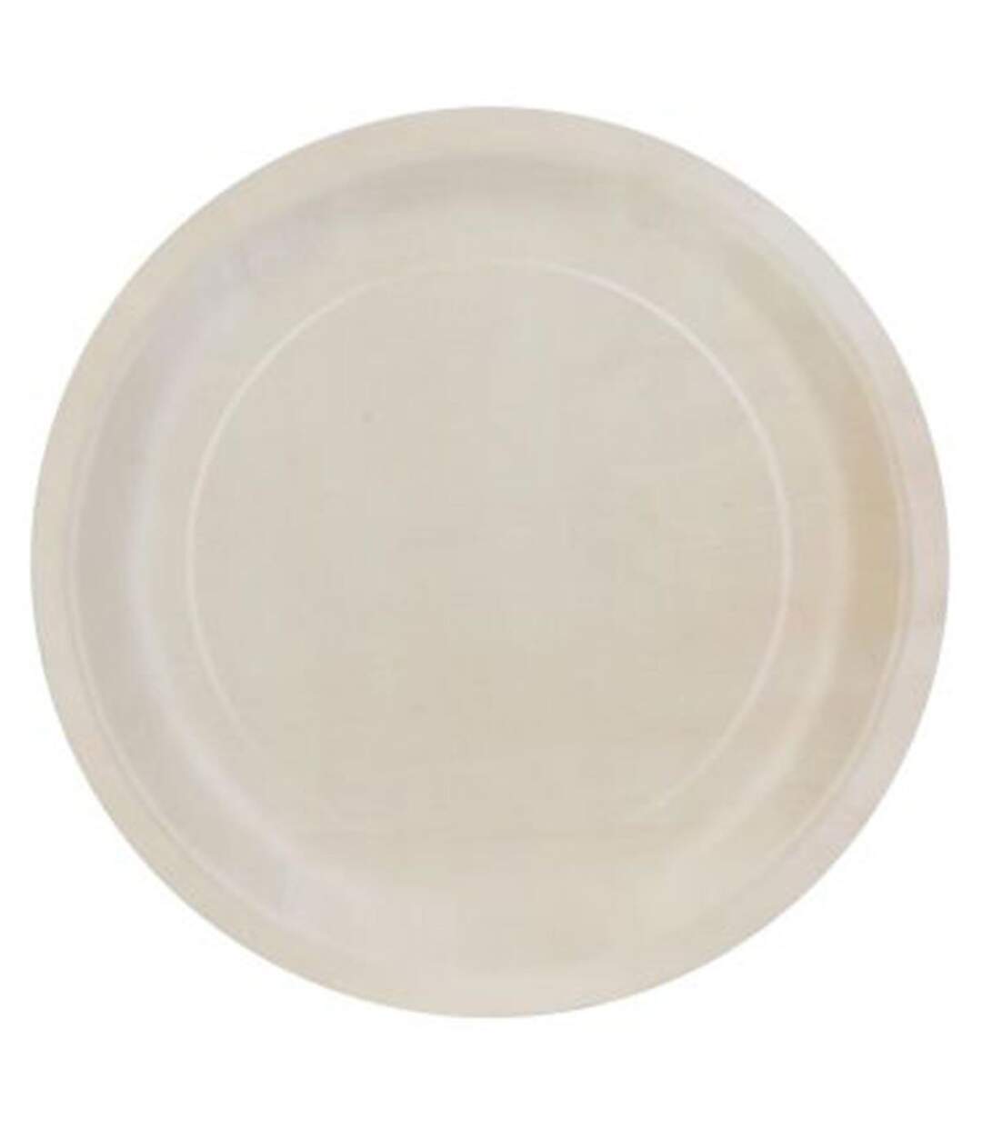 Lot de 6 Assiettes Rondes en Pin Ecolo 25cm Naturel-1