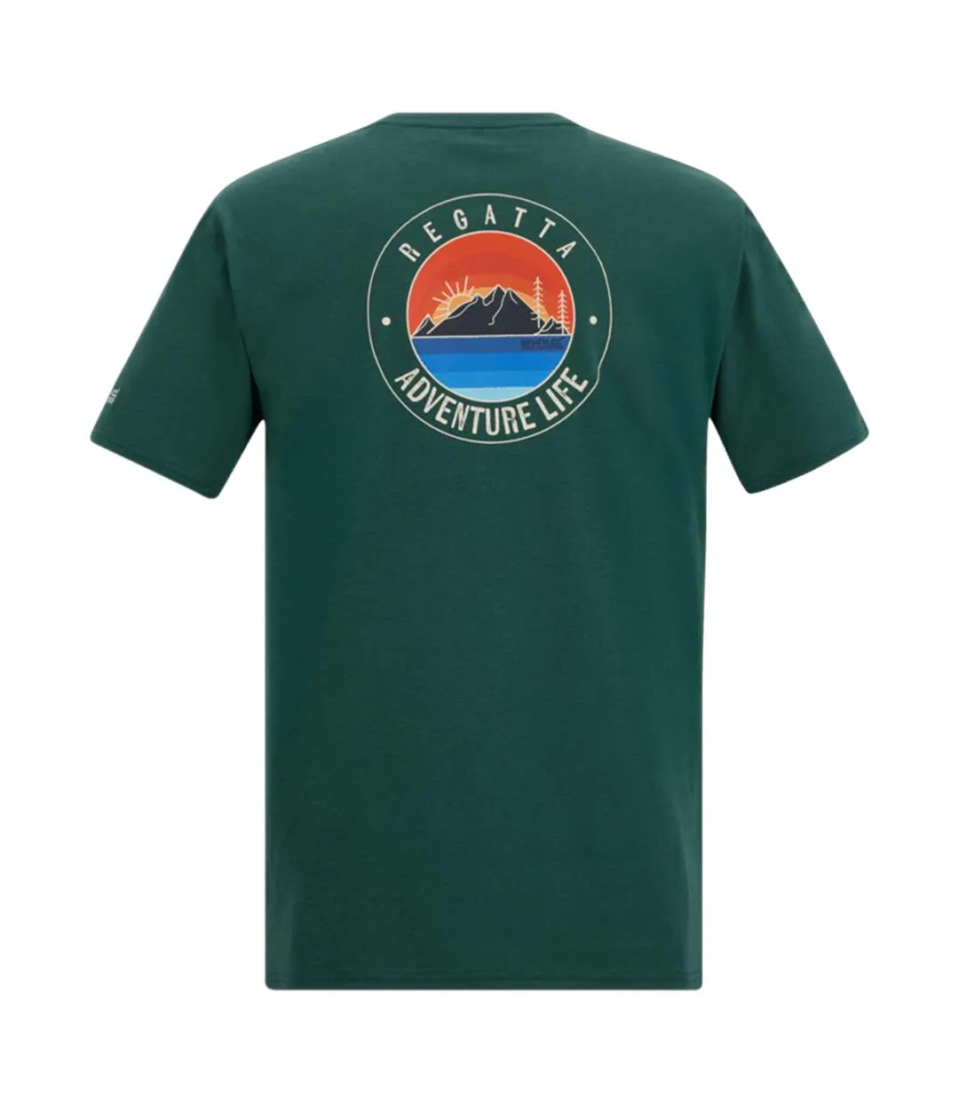 T-shirt Motif/style Lever Du Soleil Cline Homme Vert Regatta-2
