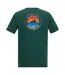 T-shirt Motif/style Lever Du Soleil Cline Homme Vert Regatta-2