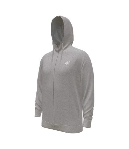 Veste À Capuche Homme Gris Chiné SikSilk