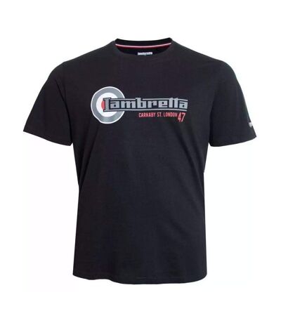 Mens originals target big & tall t-shirt black Lambretta