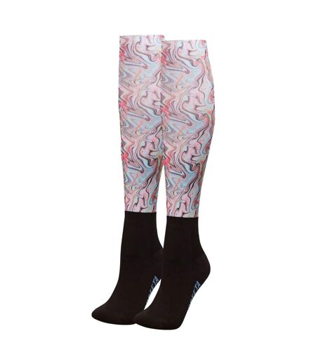 Weatherbeeta Unisex Adult Swirl Knee High Socks (Aqua) - UTWB1892