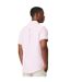 Mens fine stripe oxford short-sleeved shirt pink Maine