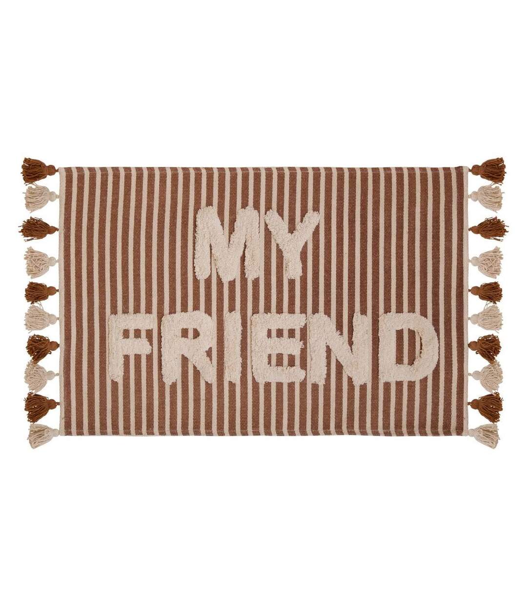 Tapis Enfant Tufté Scott 60x90cm Marron-1
