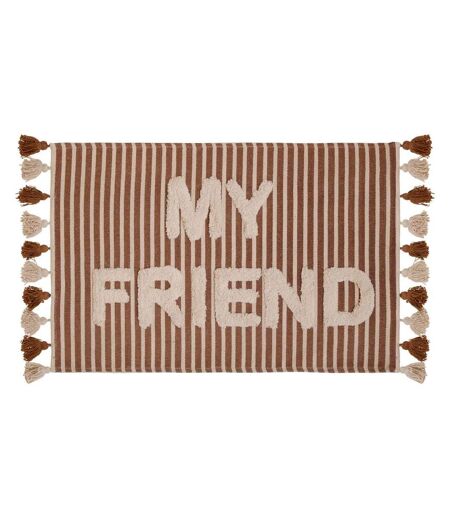 Tapis Enfant Tufté Scott 60x90cm Marron