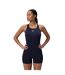 Maillot De Bain Shorty Uni Dos Nageur Femme Bleu Marine Speedo-1