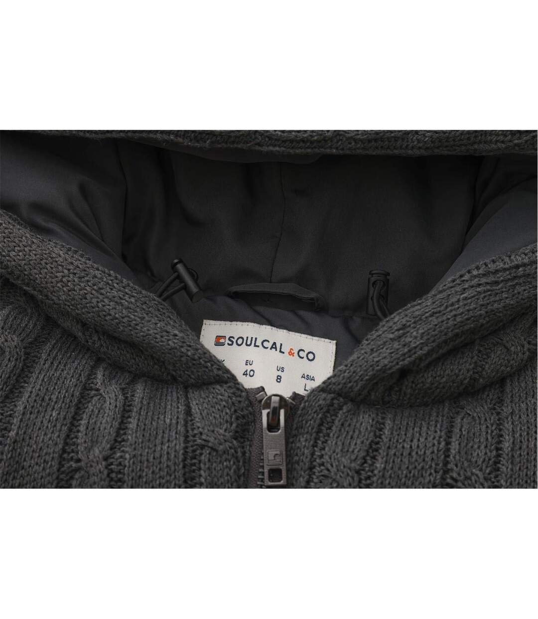 Veste Sans Manches Homme Gris Foncé SoulCal-3