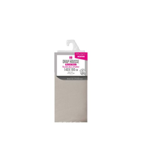 Drap Housse Microfibre Oscar 140x190cm Naturel