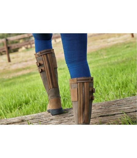 Dublin Womens/Ladies Leather Long Riding Boots (Dark Brown) - UTWB1808