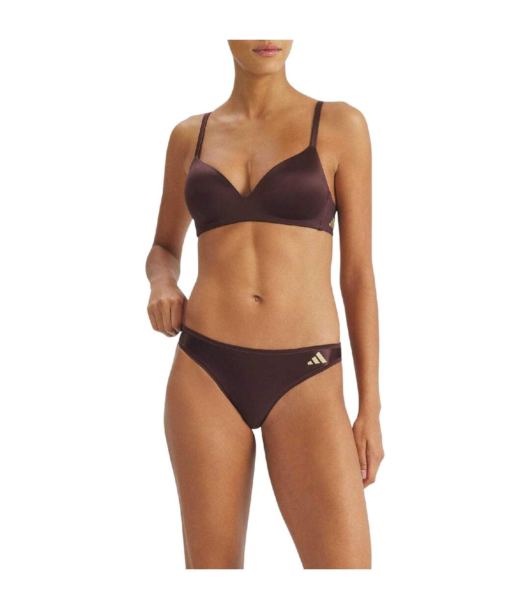 String Motif/style Logo Femme Marron Adidas-3