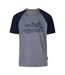 Mens fullmer mountain t-shirt navy marl Trespass-1