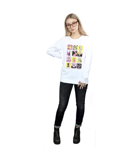 Disney Sweat Femme/Ladies Tinkerbell Squares (Blanc) - UTBI40898