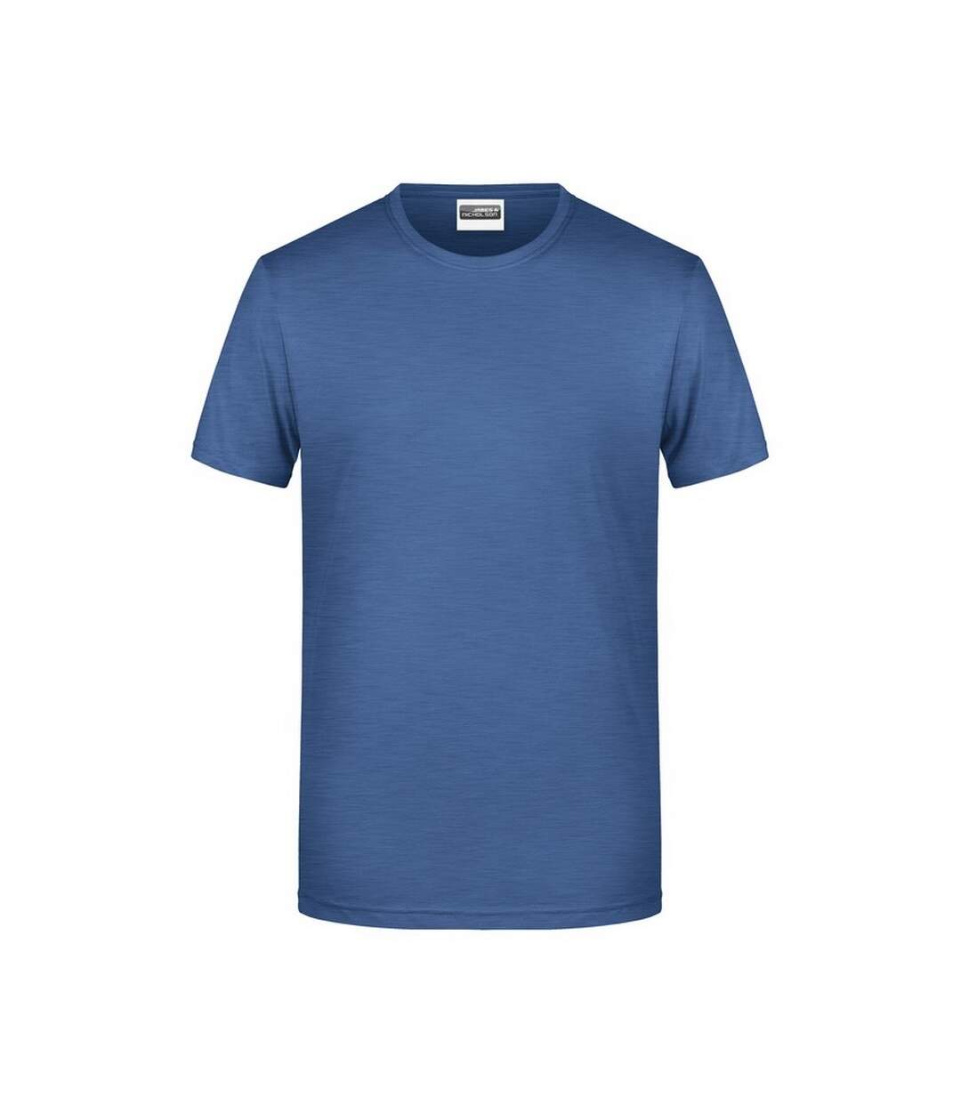 T-shirt Basic Homme Denim Clair Chiné James And Nicholson-1