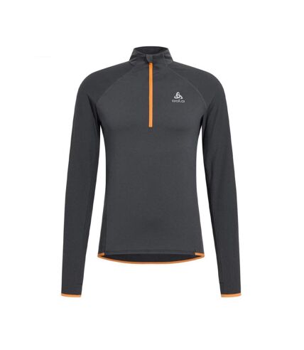 Pull Noir/Orange Homme Odlo Zeroweight - L