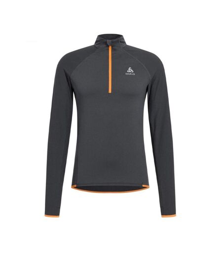 Pull Noir/Orange Homme Odlo Zeroweight - L