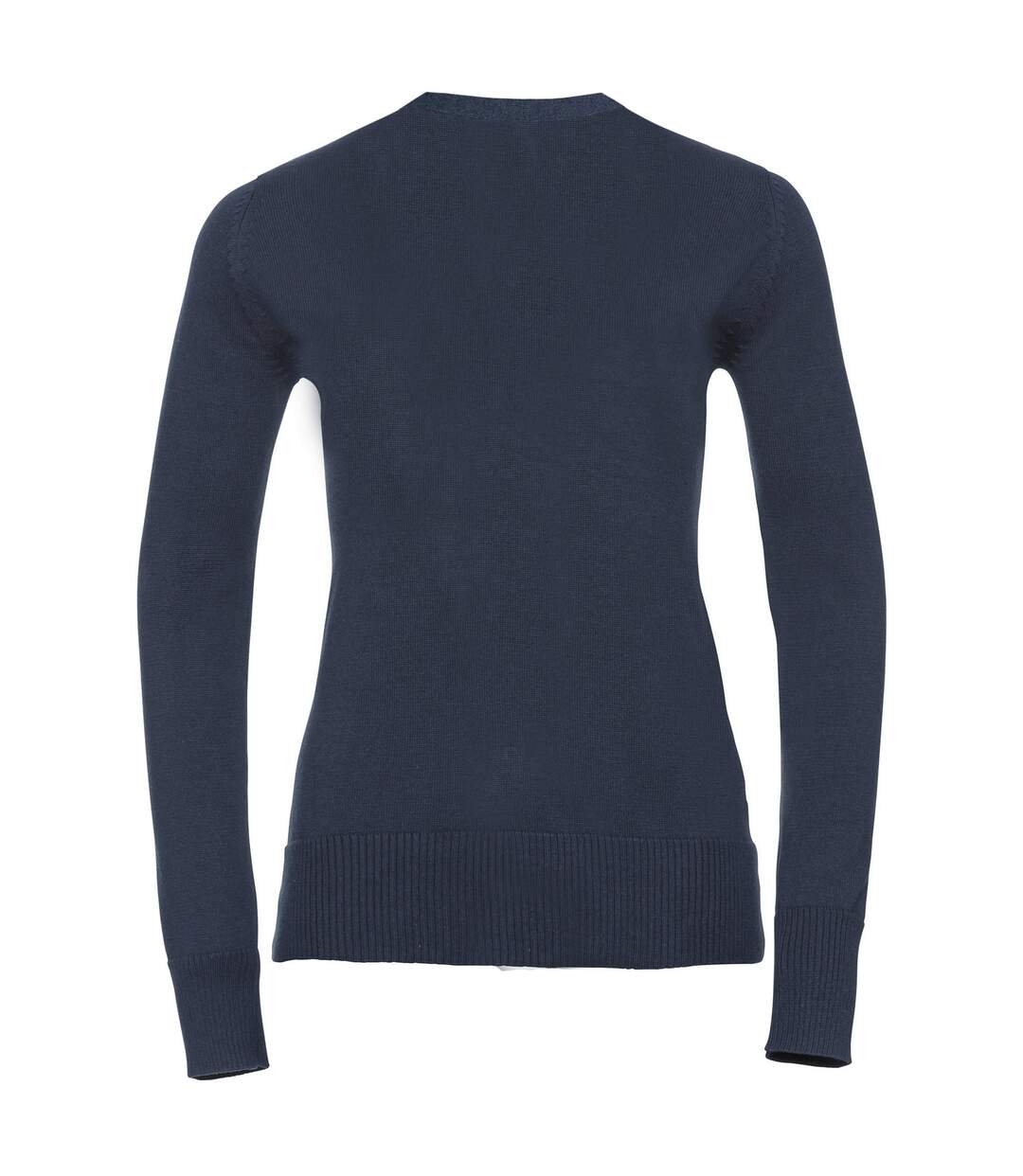 Collection Ladies/womens Cardigan En Tricot À Col En V Bleu Marine Russell-2
