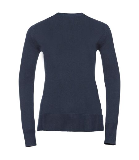 Collection Ladies/womens Cardigan En Tricot À Col En V Bleu Marine Russell