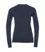 Collection Ladies/womens Cardigan En Tricot À Col En V Bleu Marine Russell-2
