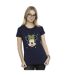 Disney Femme/Les femmes Minnie Mouse Happy Christmas - T-shirt en coton (Bleu marine) - UTBI48836-2