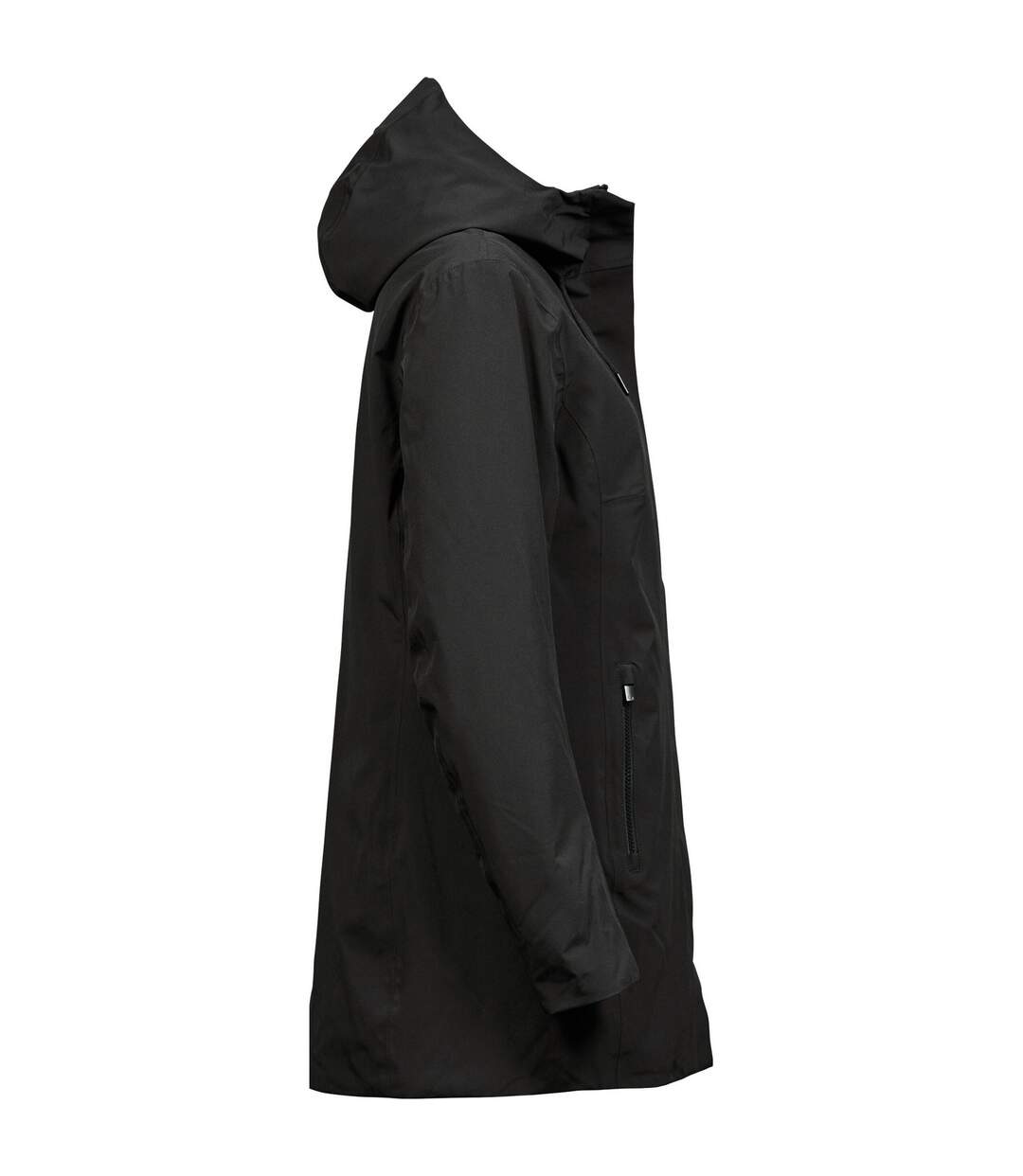 Womens/ladies All Weather Parka Black Tee Jays-3