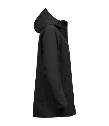 Womens/ladies All Weather Parka Black Tee Jays