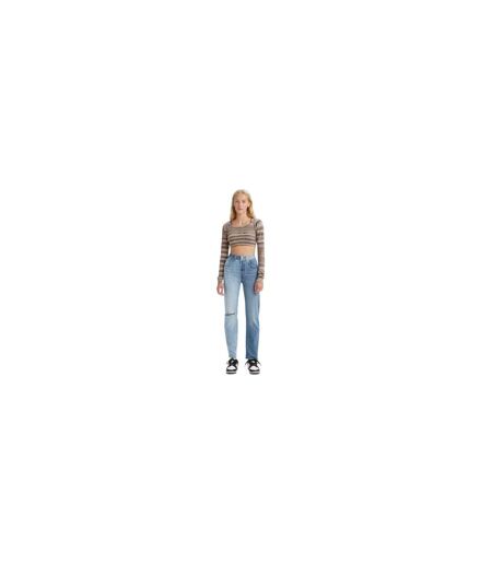 Womens/ladies 501 Original Jeans Two Tone Blue Indigo Levis