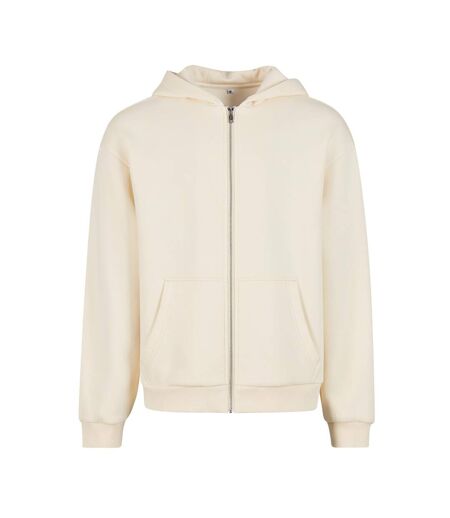 Sweat À Capuche À Fermeture Éclair Pour Hommes Sable Blanc Build Your Brand