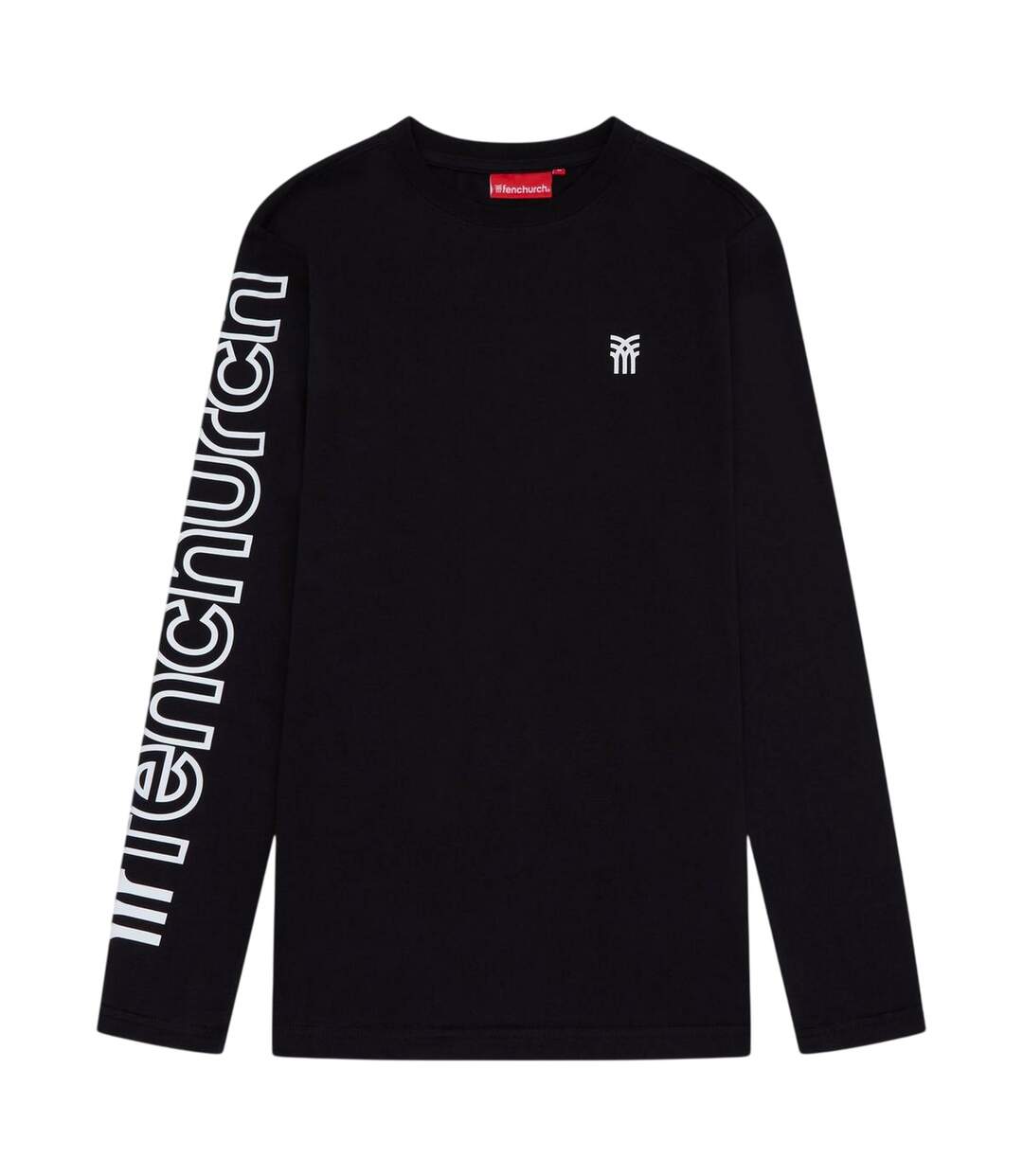 Mens Walsh Regular T-shirt Black Fenchurch-1