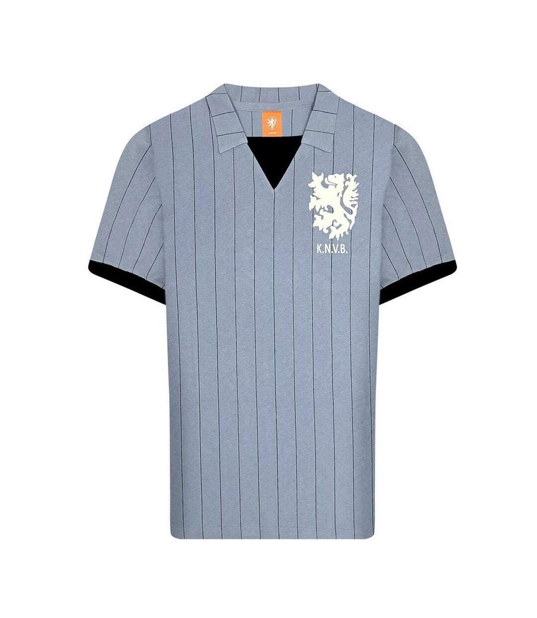 Maillot De Foot Motif/style Rétro Homme Bleu Noir KNVB Netherlands-1
