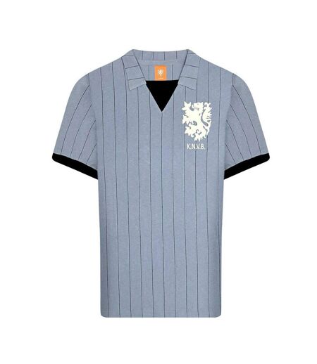 Maillot De Foot Motif/style Rétro Homme Bleu Noir KNVB Netherlands