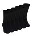 6 Pairs Mens Cotton Diabetic Socks - Soft Non Binding Everyday Comfort Socks-1