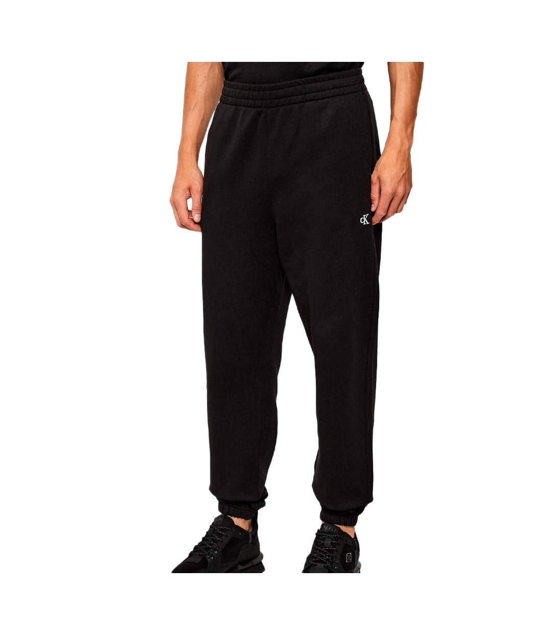Jogging noir homme calvin klein jeans 350 terry monogram-1