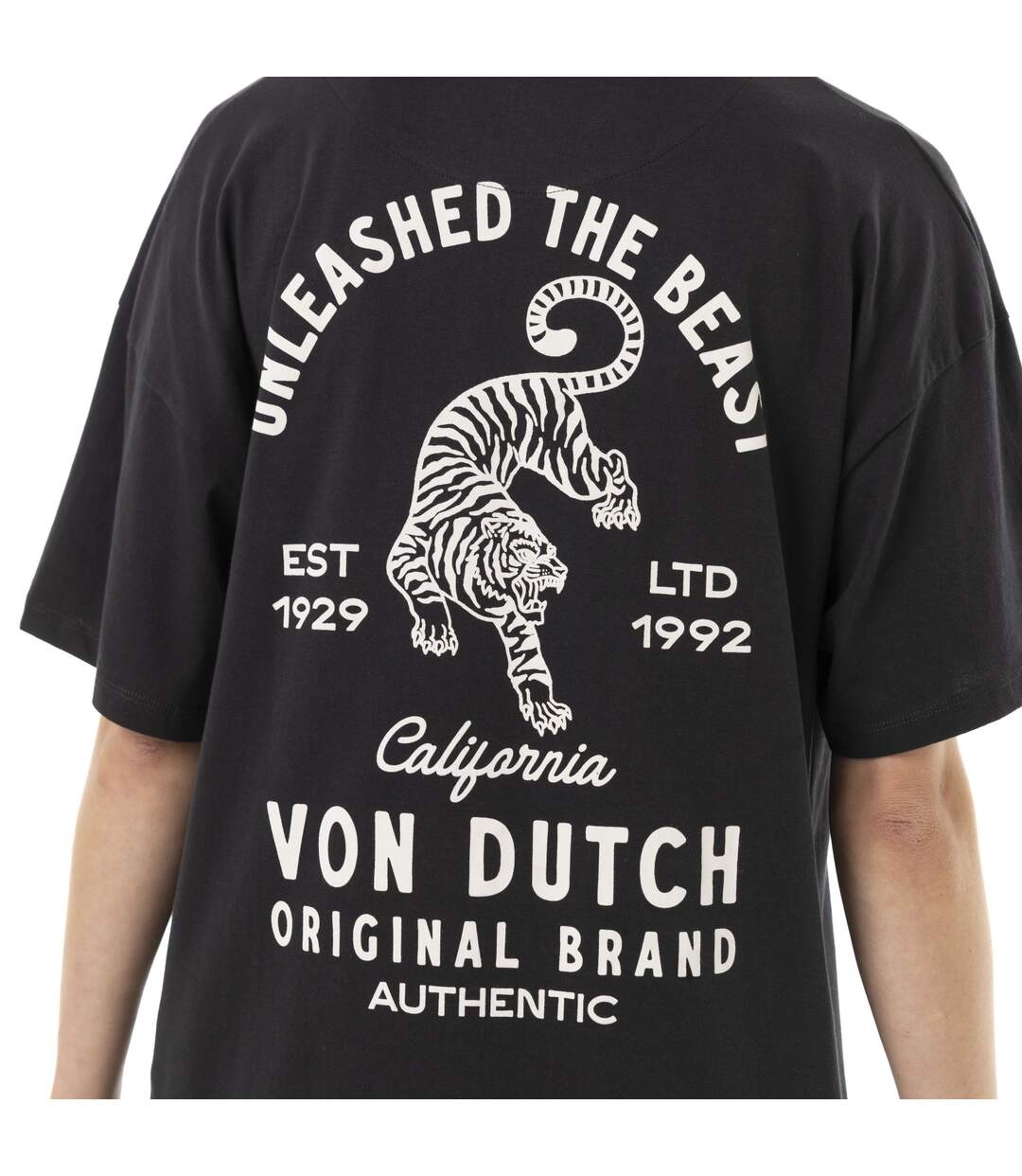 T-shirt femme uni col rond print Unleashed The Beast Vondutch-4