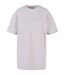 Womens/ladies boyfriend oversized t-shirt soft lilac Build Your Brand-1