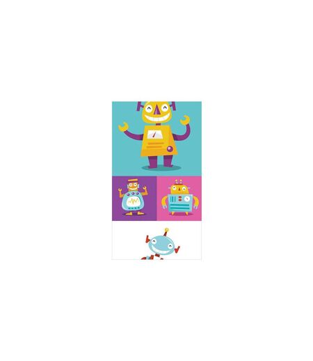 Papier Peint Colorful Robots 50x1000cm