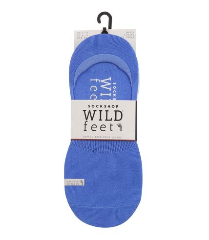 Wild Feet - 3 Pk Mens Everyday Cotton Invisible Socks