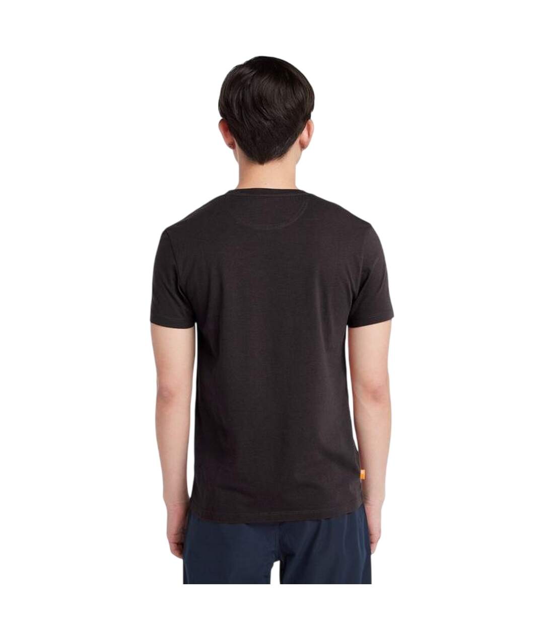 Mens River Embroidered Crew Neck T-shirt Black Timberland-3