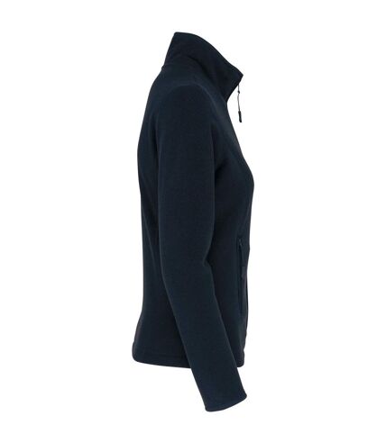 Womens/ladies maureen microfleece jacket navy Kariban