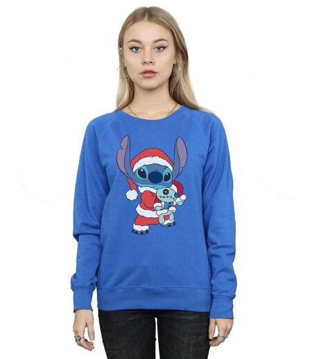 Disney - Sweat LILO AND STITCH STITCH CHRISTMAS - Femme (Bleu roi) - UTBI13621