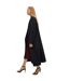 Womens/ladies Waxed Lapel Collar Longline Jacket Black Boss-4
