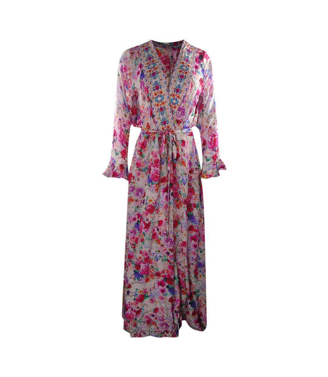 Womens/ladies Rosetto Gardenia Silk Robe Multicoloured Inoa-1