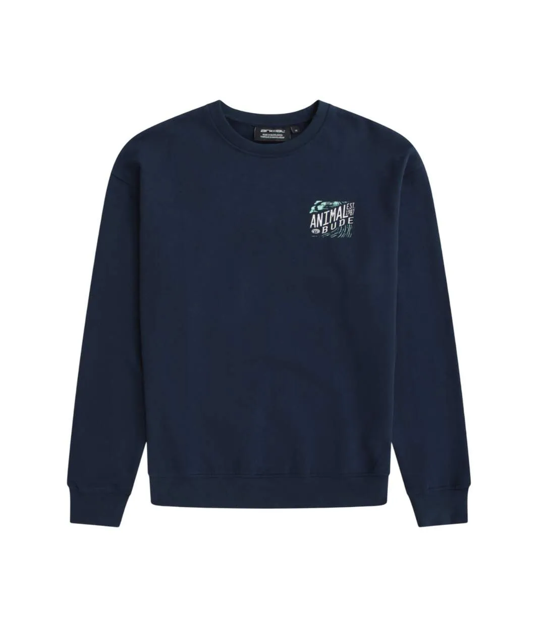 Mens Jonah Bude Sweatshirt Navy Animal-1