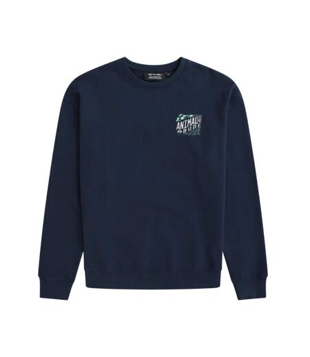 Mens Jonah Bude Sweatshirt Navy Animal
