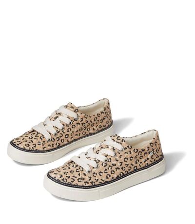 Toms Womens/Ladies Alex Cheetah Print Textured Sneakers (Natural) - UTFS9613
