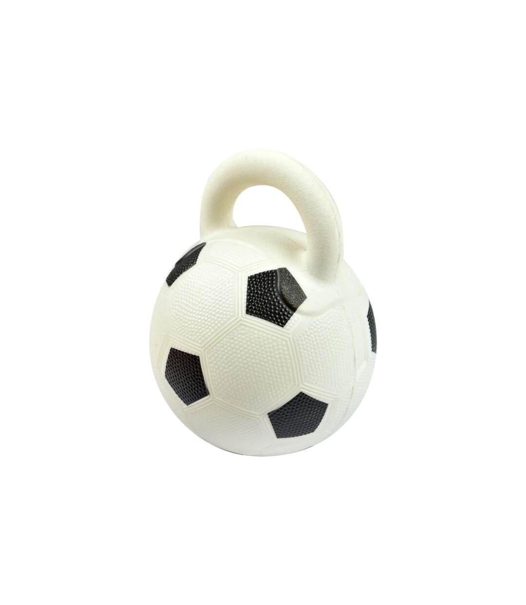 Jouet pour Chien Ballon de Foot 20cm Blanc & Noir-1