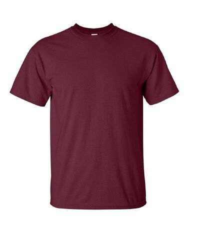 Gildan Mens Ultra Cotton Short Sleeve T-Shirt (Maroon) - UTBC475