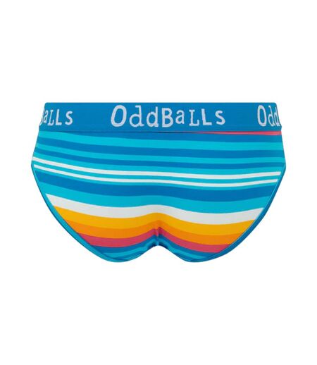 Womens/ladies horizon briefs blue OddBalls